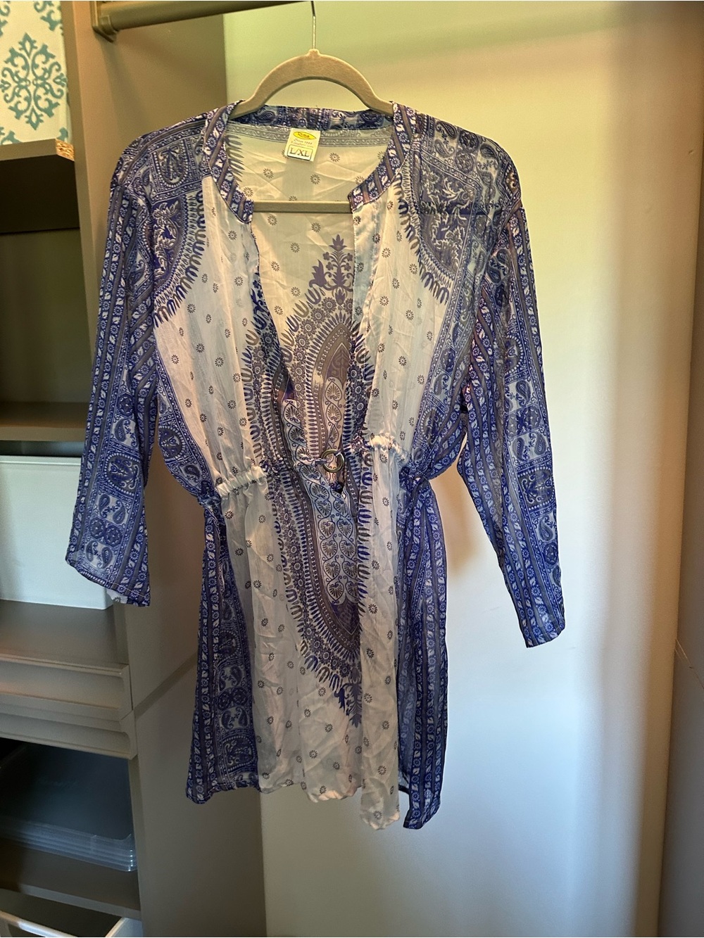 Blue Paisley Women's Swim Coverup Tunic